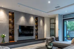 High-Gloss Floating Wall Console
