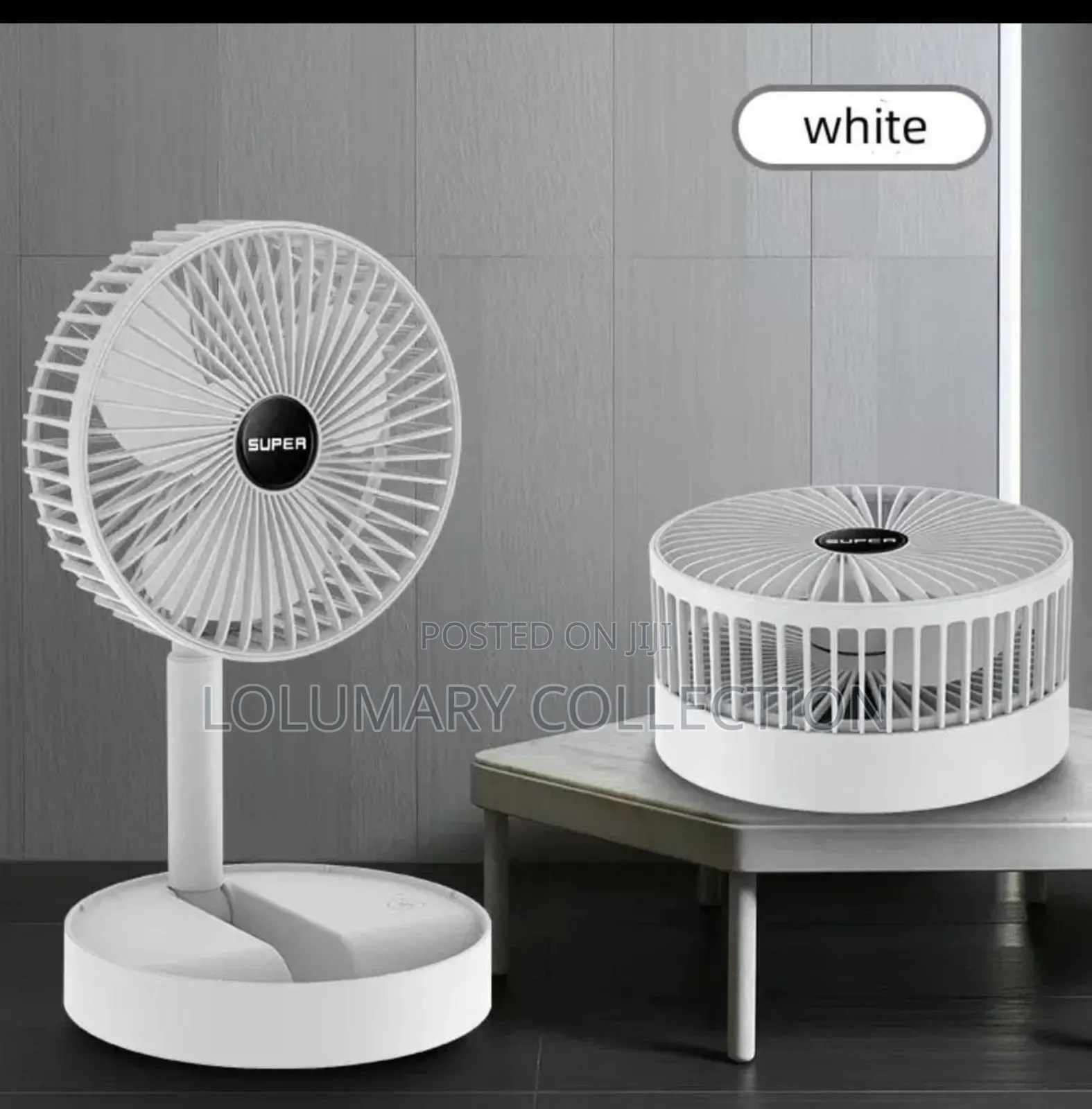 Telescopic Extendable Foldable Rechargeable Fan
