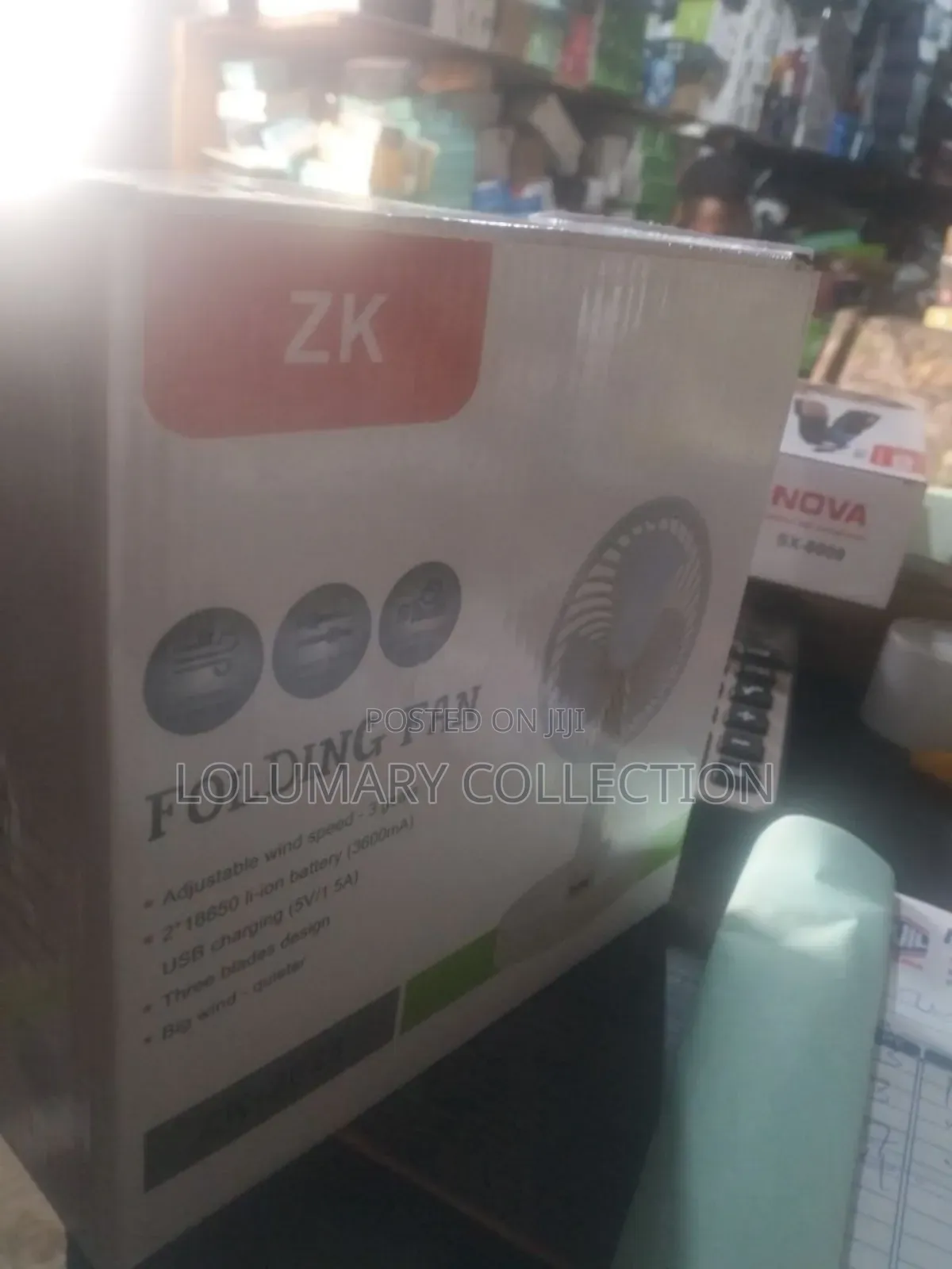 Telescopic Extendable Foldable Rechargeable Fan