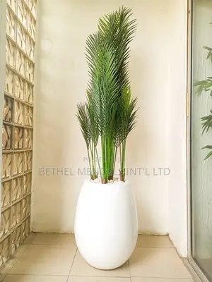 Artificial Plant Potted With Fiberglass Pot Combo