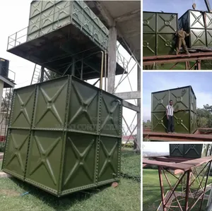 Pressed Steel Water Tank and Stanchion, Supply+Installation