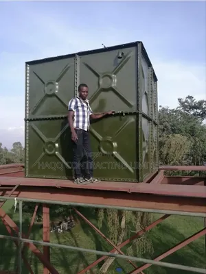 Braithwaite Pressed Steel Tank, Stanchion, Industrial Water