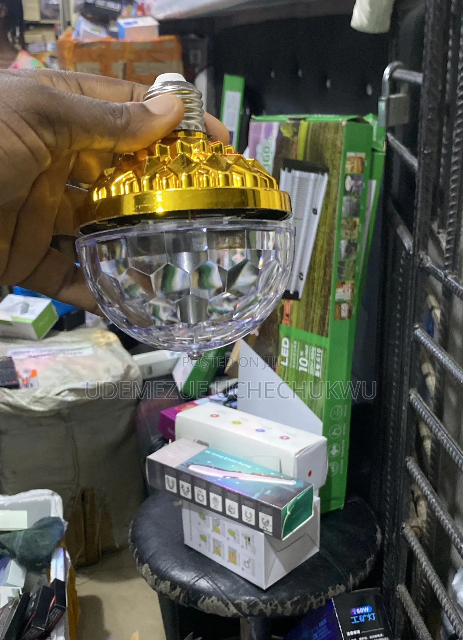 LED Rotating Bulb Light