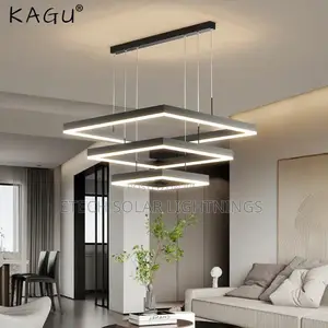 Modern Square Ring Led Dropping Chandelier Light