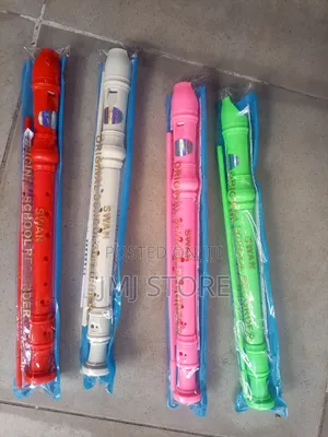 Transparent Descant Flute Recorder With Fingering Chart