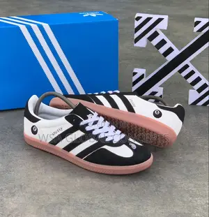 Stussy X Adidas Samba White Black Sneakers