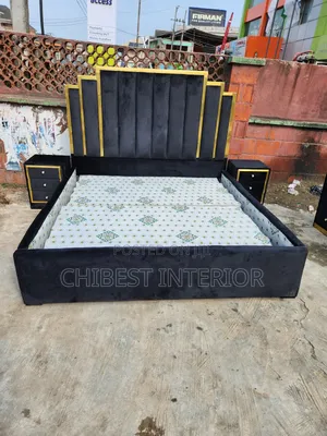 Well Padded Bed Frame, 6by6 With Side Drawers.