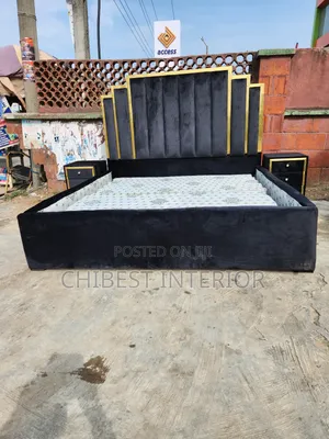 Executive 6by6 Upholstery Bed With Two Side Drawers.