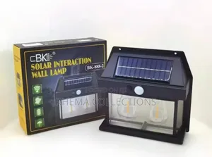 High Tech Solar Induction Wall Double Bulb Lamp