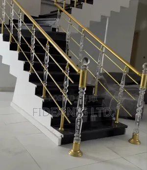 Gold Handrail Design With Good Quality