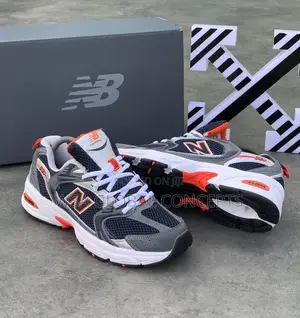 New Balance 530 Grey/Navy Orange Sneakers
