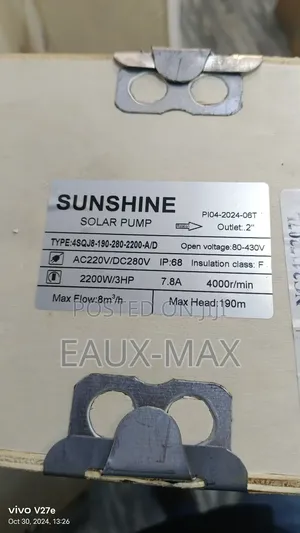Sunshine Solar Water Pump