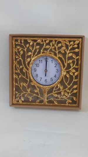 Gold Mini Wall Clock
