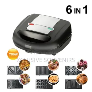 Sokany 6in1 Sandwich Maker Electric Grill Waffle Maker
