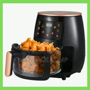 6l Extra Large Capacity Digital Glass Bowl Air Fryer
