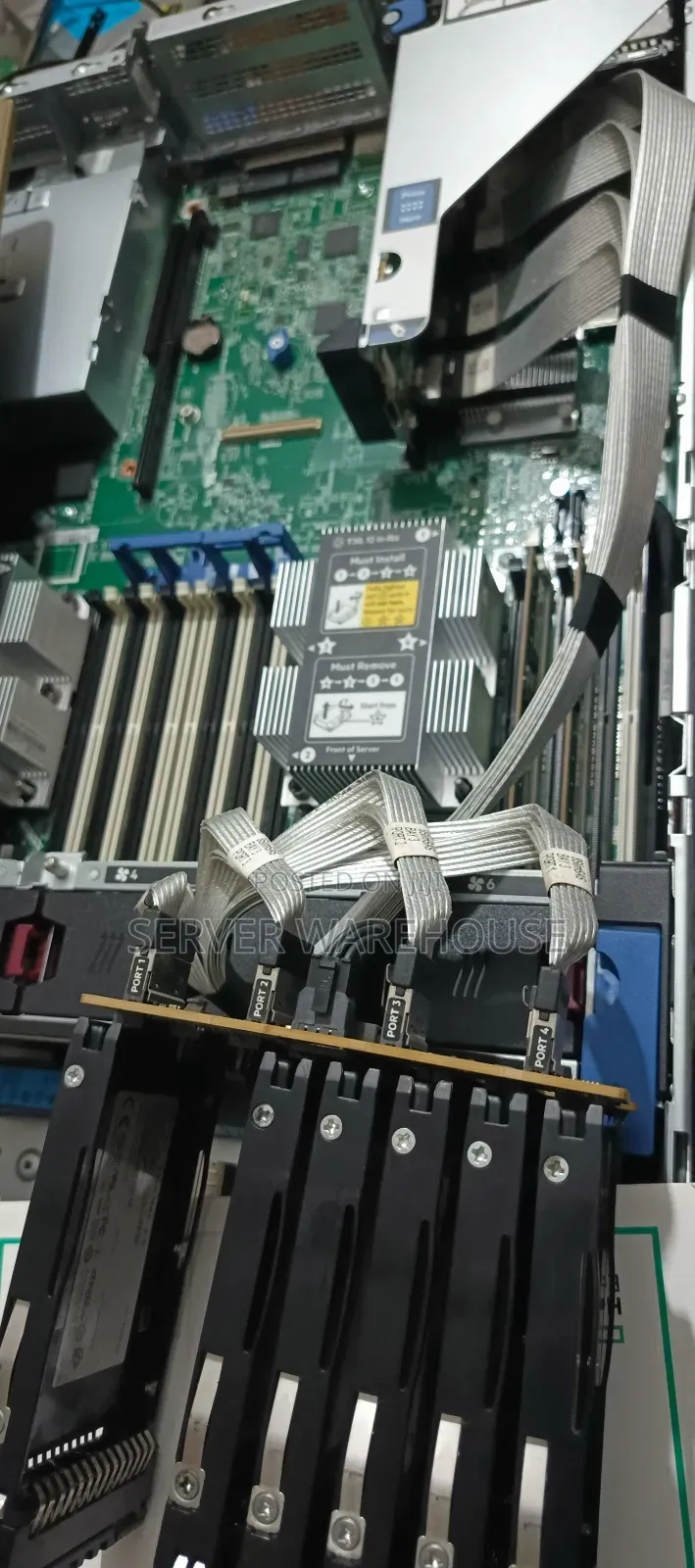 Hpe Nvme Riser Board With Cables and Nvme Backplane