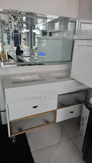 120cm Marble Top Bathroom Cabinet