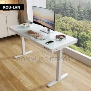 Pro Electric Adjustable Table With Charging Pad Usb Port