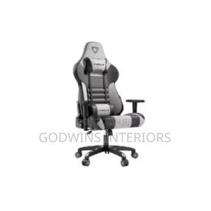 Furgle Gaming Chair With Footrest - Black/White
