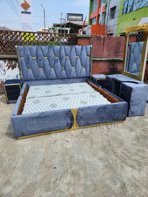 Quality 6by6 Modernized Padded Bed Set.