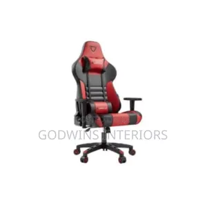 Furgle Gaming Chair With Footrest - Black/Red