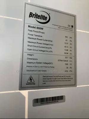 600w Mono Panel Britelite