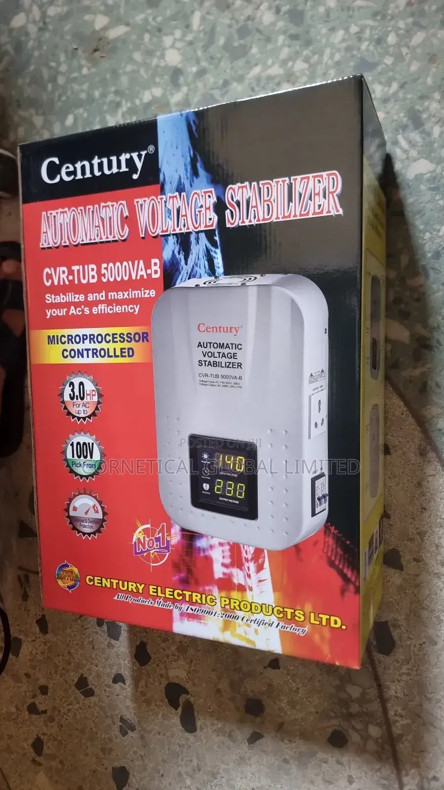 Century Wall Mount Automatic Voltage Stabilizer 5000va-b