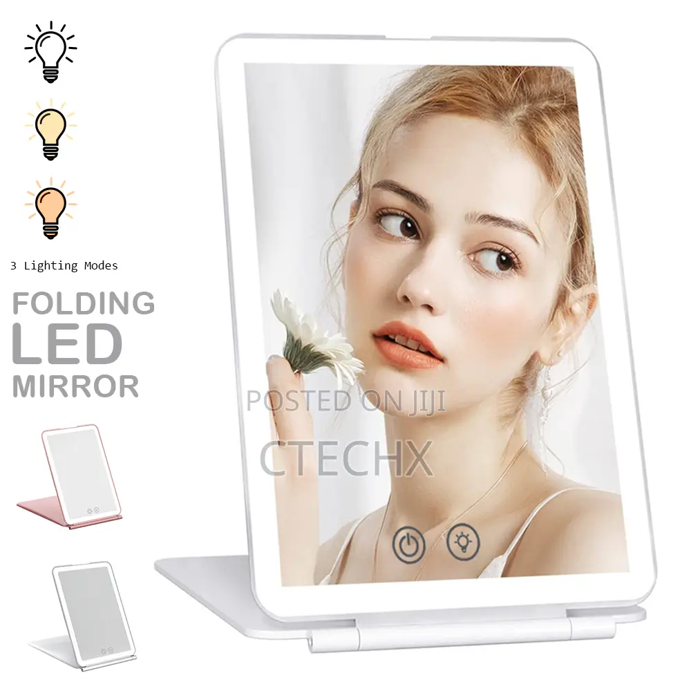 WOBSION Foldable LED Make-Up Mirror BM-2313