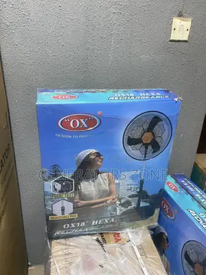 Dc 12-15 Input OX Hexa Rechargeable 18" Standing Fan