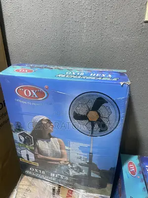 Charging Indicator OX Hexa Rechargeable 18" Standing Fan