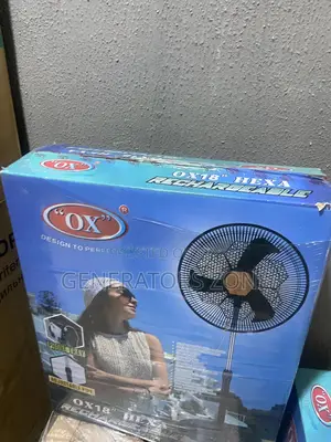 Overcharge Protection OX Hexa Rechargeable 18" Standing Fan