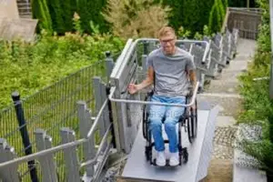 Hydraulic Vertical Platform Wheelchair Porch Lift