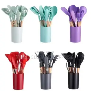 12pcs Silicone Cooking Spoon Set