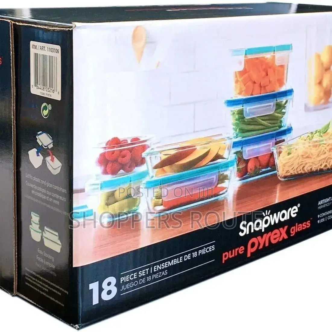 Snapware Pyrex 18-Piece Glass Food Storage Set