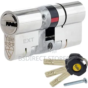 Yale Platinum Nickel-plated Brass Euro Cylinder Lock, L100mm