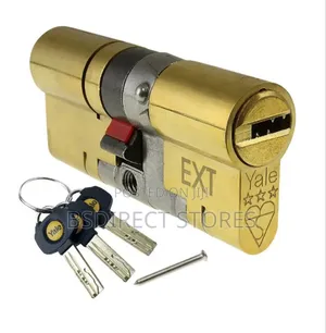 Yale Platinum Brass Single Euro Cylinder Lock, (L)70mm