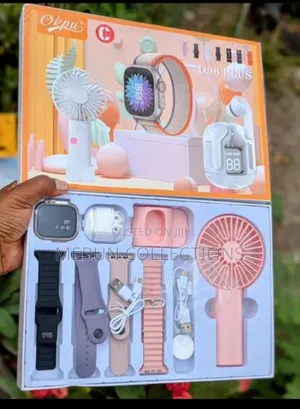 D96 Plus Smart Watch Set Mini Fan Earphone Watch.