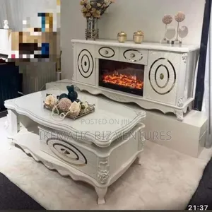 Set of Table and Television Stand