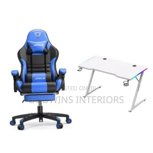 Set of Office Pro Gaming Chair + Gaming Desk 1.4 Meter