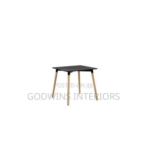 Modern Styled Dining Table With Beechwood Leg(Black)