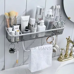New Bathroom and Storage Rack With Towel Hanger