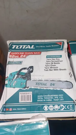 TOTAL One-stop Tools Station GASOLINE CHAIN SAW 62cc