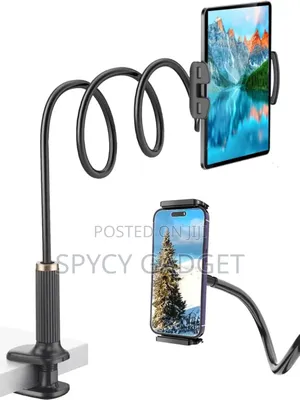 Rotating Flexible Tablet Holder - Black