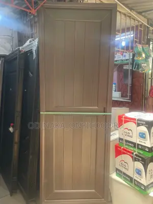 Turkey PVC Toilet Door Without Glass (Brown