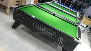 7ft Black Gloss Marble and Coin Operated Snooker
