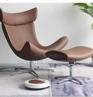 New Modern Leather Relaxing Chair With Footrest