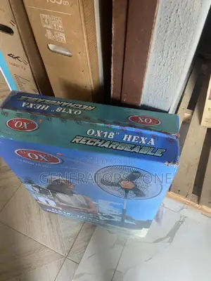 Multiple Speed Settingsox Hexa Rechargeable 18" Standing Fan