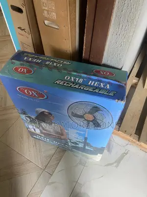 Led Battery Indicator OX Hexa Rechargeable 18" Standing Fan