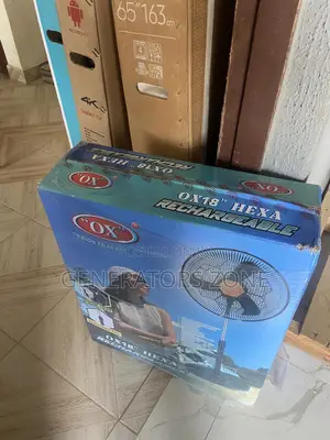 Remote Control OX Hexa Rechargeable 18" Standing Fan