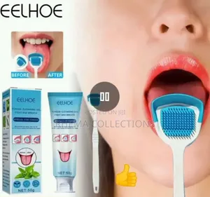 Eelhoe Tongue Cleaning Gel With Silicone Scraper